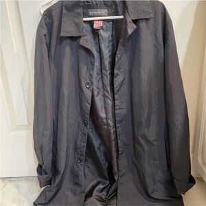 Banana Republic Black Long Jacket Trenchcoat